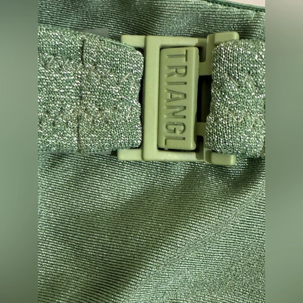 triangl swimwear Shimmer Sage Green Bikini